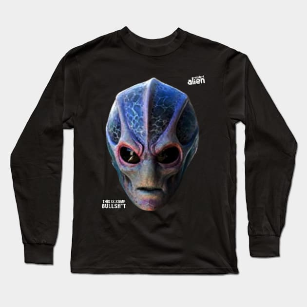 Alien Faces on a mission! Long Sleeve T-Shirt by gulymaiden